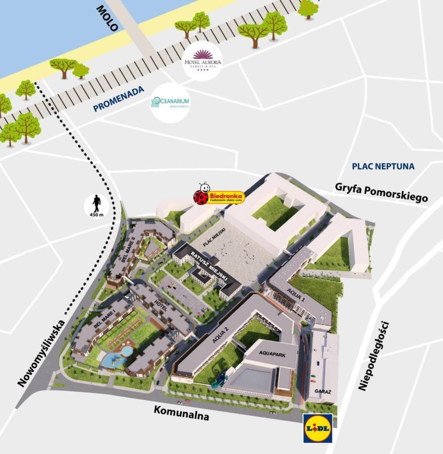 Bel Mare Apartament 128 z ogródkiem Miedzyzdroje Buitenkant foto