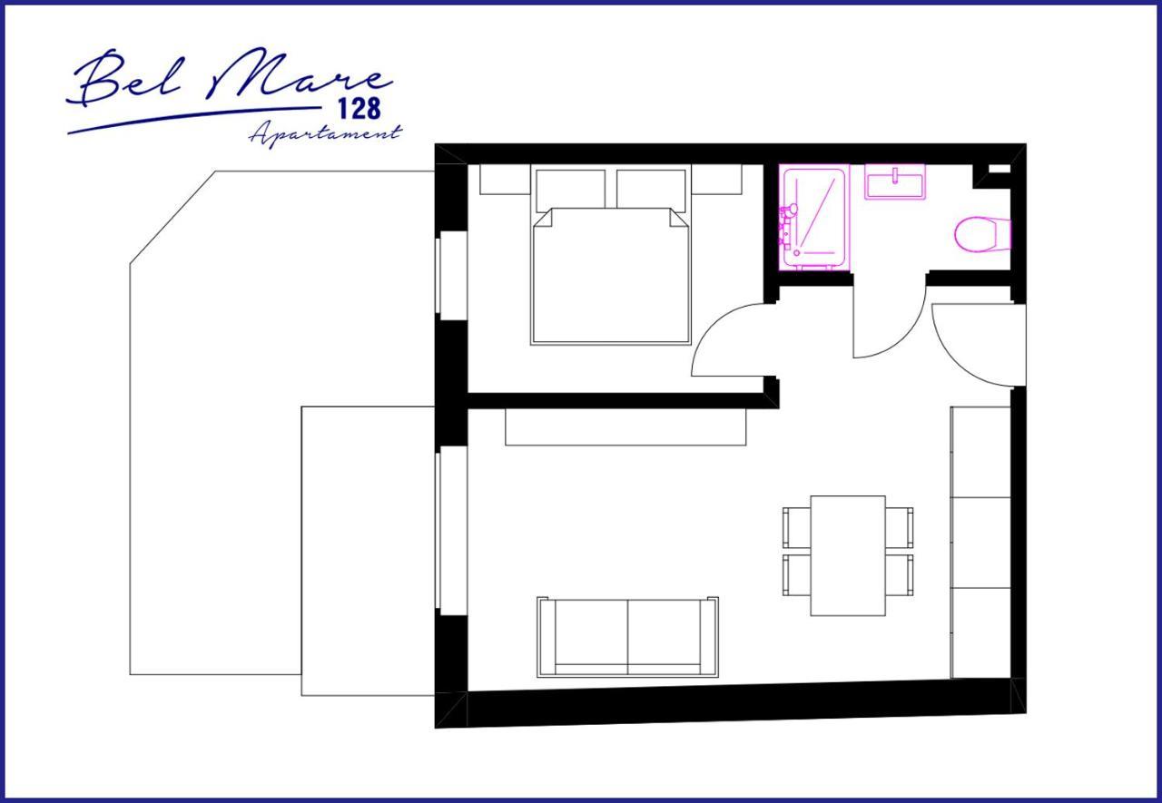Bel Mare Apartament 128 z ogródkiem Miedzyzdroje Buitenkant foto
